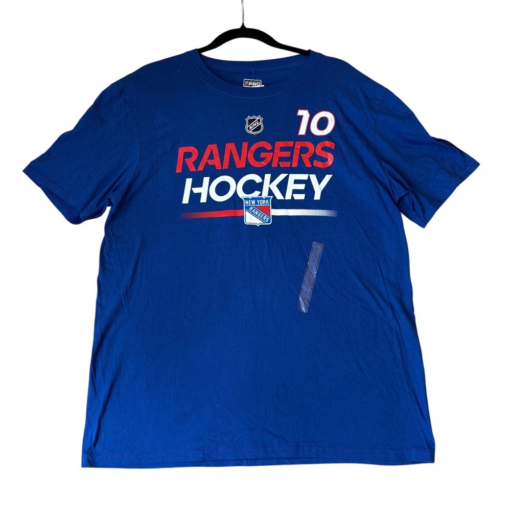Fanatics New York Rangers T-Shirt Mens Blue Panarin 10 NWT SIZE Large